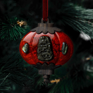 Set of jewelry Christmas tree toys "Mordovian"